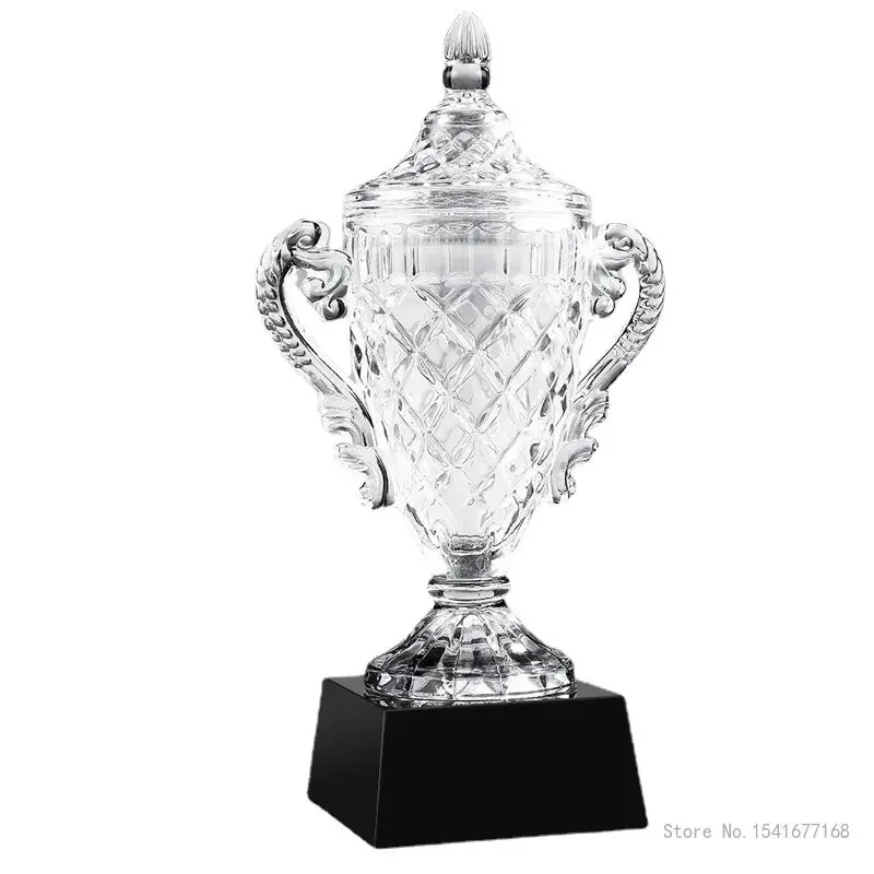 Customized Crystal Trophy High Grade Football Basketball Sports Game reward Home Decoration, Commemorative Prize, Fishing Trophy