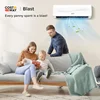 COSTWAY 12000BTU Mini Split Air Conditioner & Heater, 17 SEER2 208-230V Wall-Mounted Ductless AC Unit Cools Rooms up 2