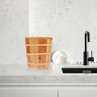 Wooden Rice Bucket Solid Wood Large Capacity Sealed Freshness Elegant Design Versatile Home Kitchen Storage Rice Flour 2
