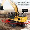 HUINA 13510 Rc Truck 1/24 9Ch Remote Control Car Tractor Rc Excavator Engineering Car Crawler Truck Electric Boy Children's Toys 3