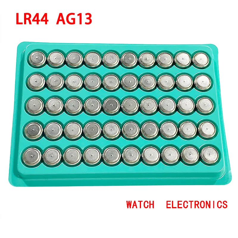 50pieces Cell Coin Watches Battery AG13 LR44 L1154 357 SR44 1.5V