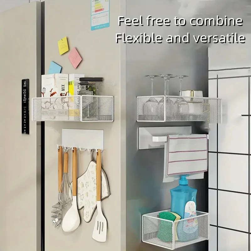 thumbnail image 2 of LIFEFAN Magnetic Shelf Basket Organizer - Heavy Duty Fridge Storage Bins For Kitchen & Office 2 of 10