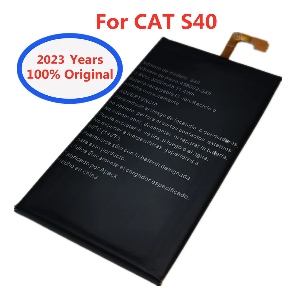 

New 100% Original S40 3000mAh Phone Battery For Caterpillar CAT S40 Replacement Smartphone Battery Bateria Batteries