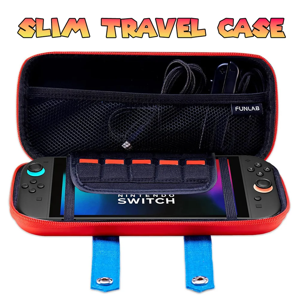 Slim Travel Case for 2025 Switch 2 Accessories Waterproof EVA Hard Shell Protective Carrying Storage Hand Bag NS 2