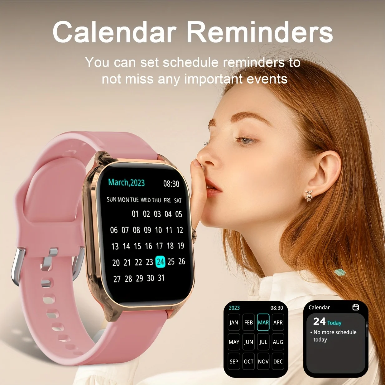 LAXASFIT New Smart Watch Fitness Sports Watch inch Full Touch