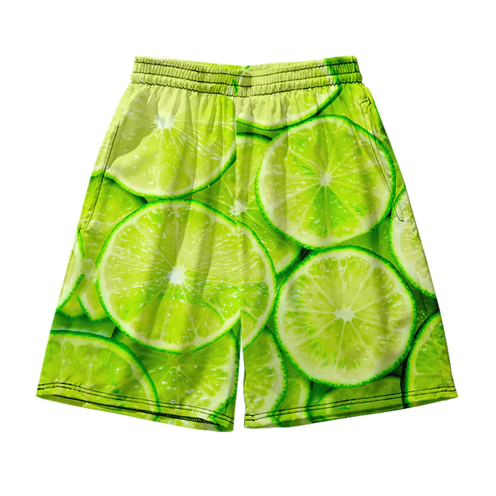 

Пляжные шорты Мужская и женская одежда 3D цифровая печать повседневные шорты модные трендовые штаны для пар 17