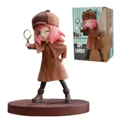 Anya Forger Spy Family Anime PVC Statue - Cute Collectible Desk Decoration Toy Gift (A with box)