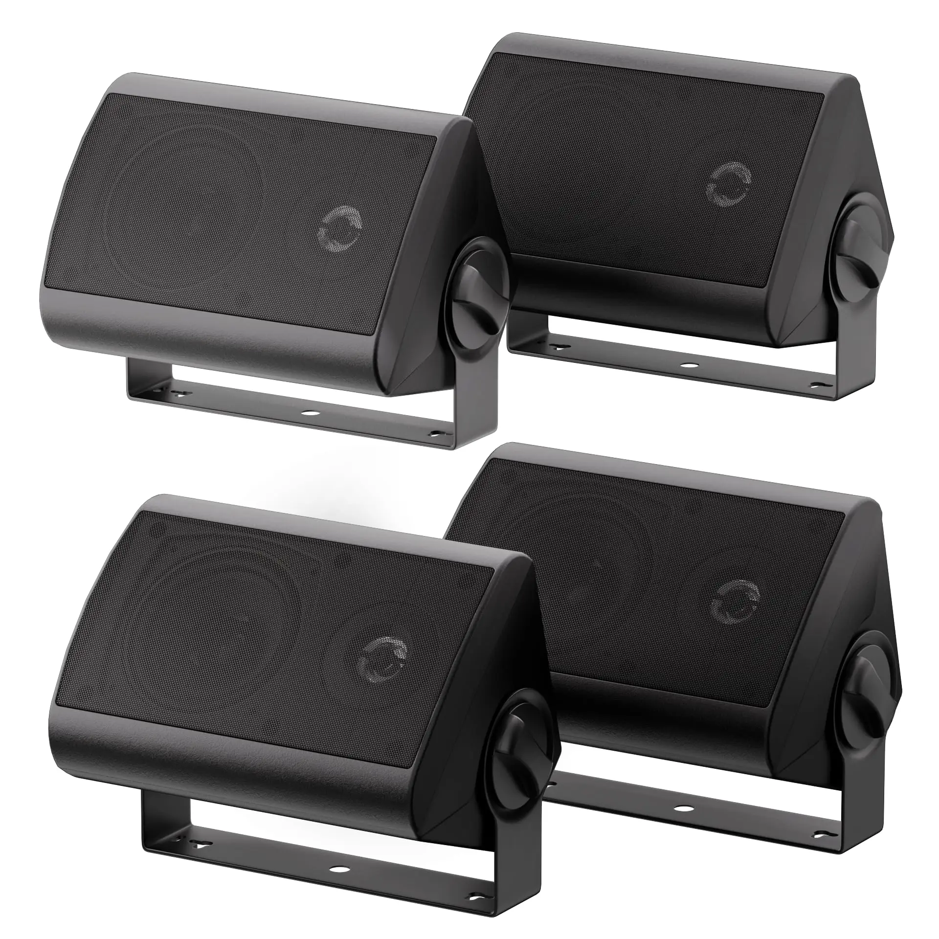 Herdio 4 Inch Outdoor Speaker Passive 400W Wireless Stereo Subwoofer Music Full Range Audio Bass Loudspeaker For Home Theater