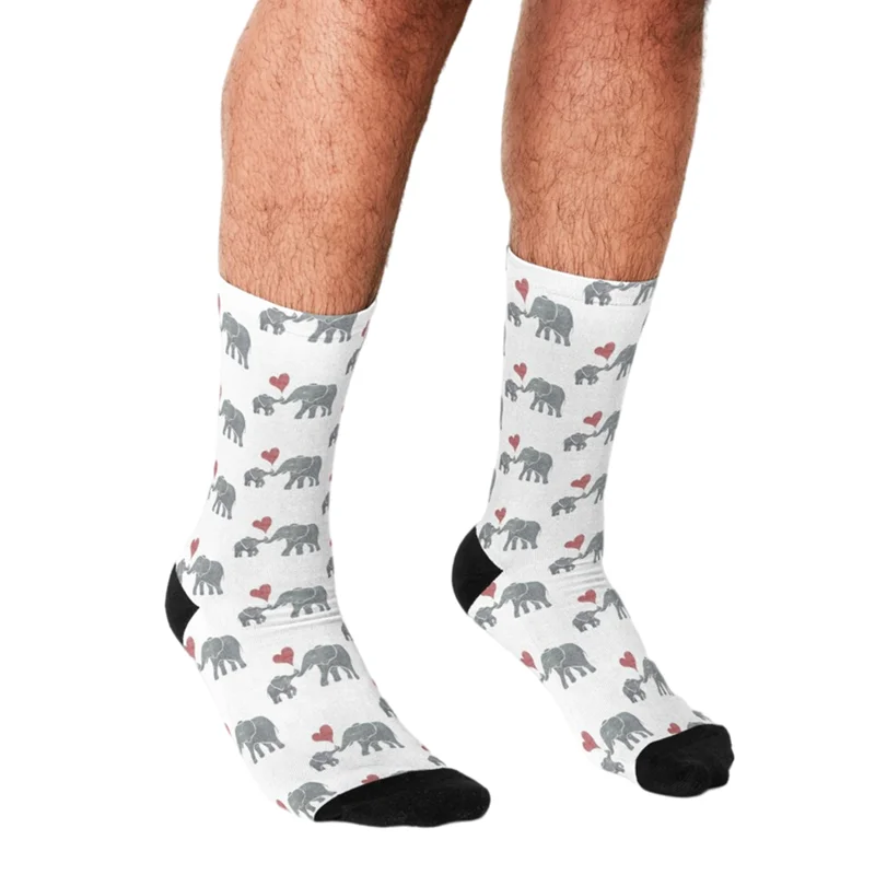 Socks Funny Men Christmas Crazy Socks Men Happy Funny Elephant