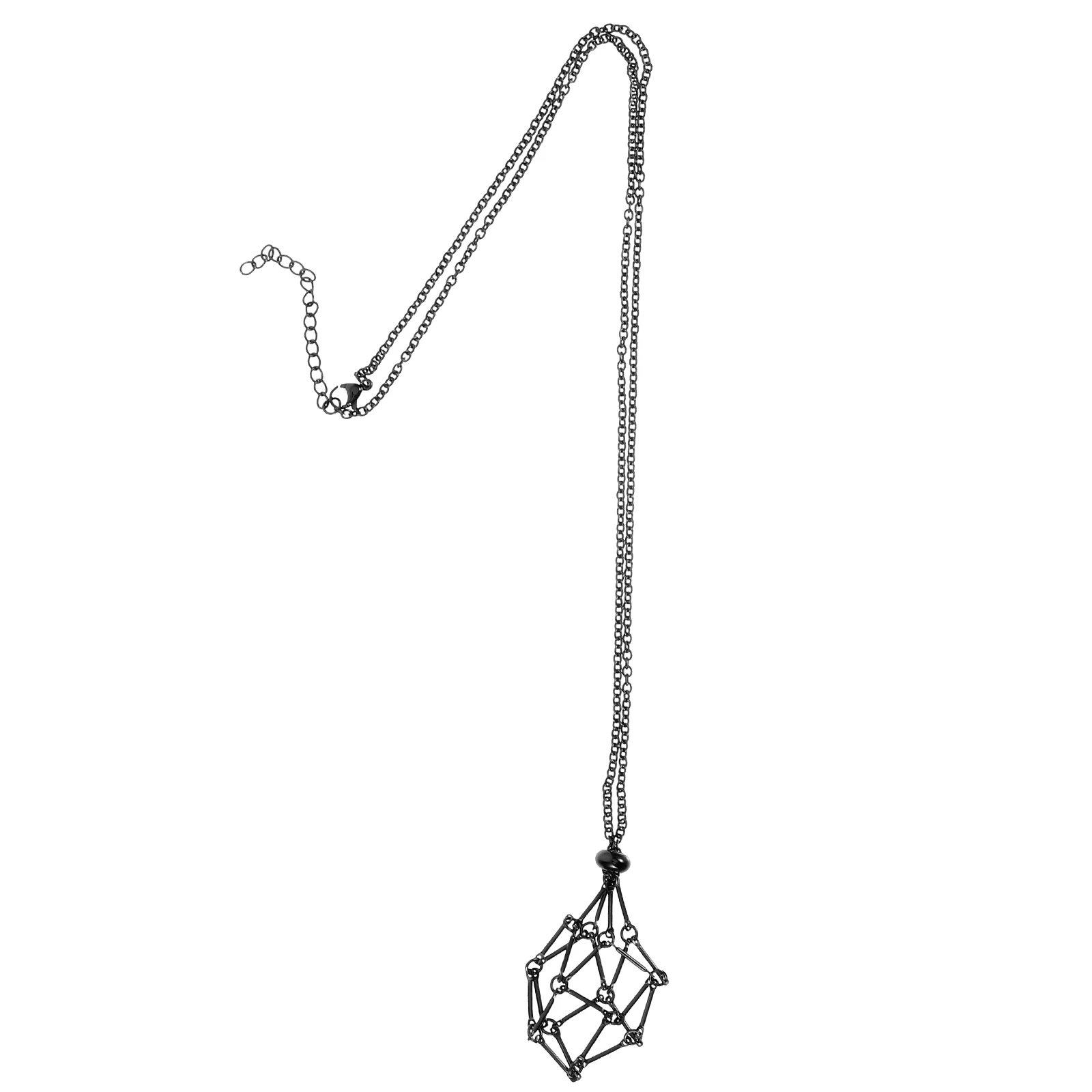 

of The Lid Stone Necklace DIY Pendant Crystal Holder Necklaces Bracket Cord Empty Miss
