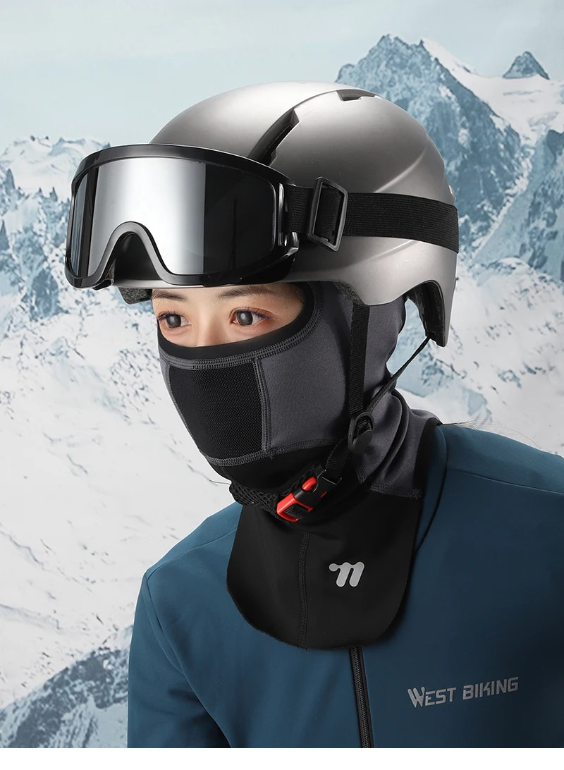 WEST BIKING Radfahren Sturmhaube Winter Thermal Warm halten Anti UV Herren Caps LSF 50, schnell trocknend, atmungsaktiv, Outdoor-Sport, Herrenmütze – Detail 12