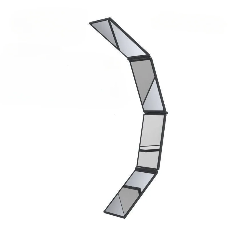 고품질 메이크업 거울 4면 거울 휴대용 360도 회전 데스크탑 휴대용 접이식 메..