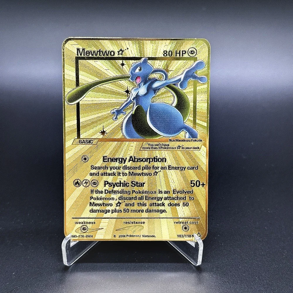 Handcrafted Classic Anime Game Card - Charizard & Venusaur Edition Gift Toy