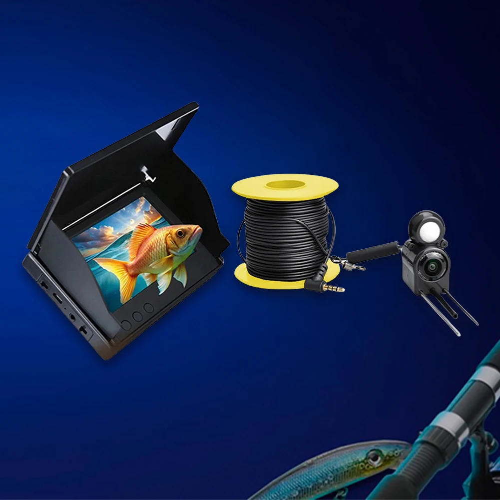 Caméra pêche sous-marine 4.3 pouces écran IP68 étanche vision nocturne 15/20/30m - Fishing HD camcorder