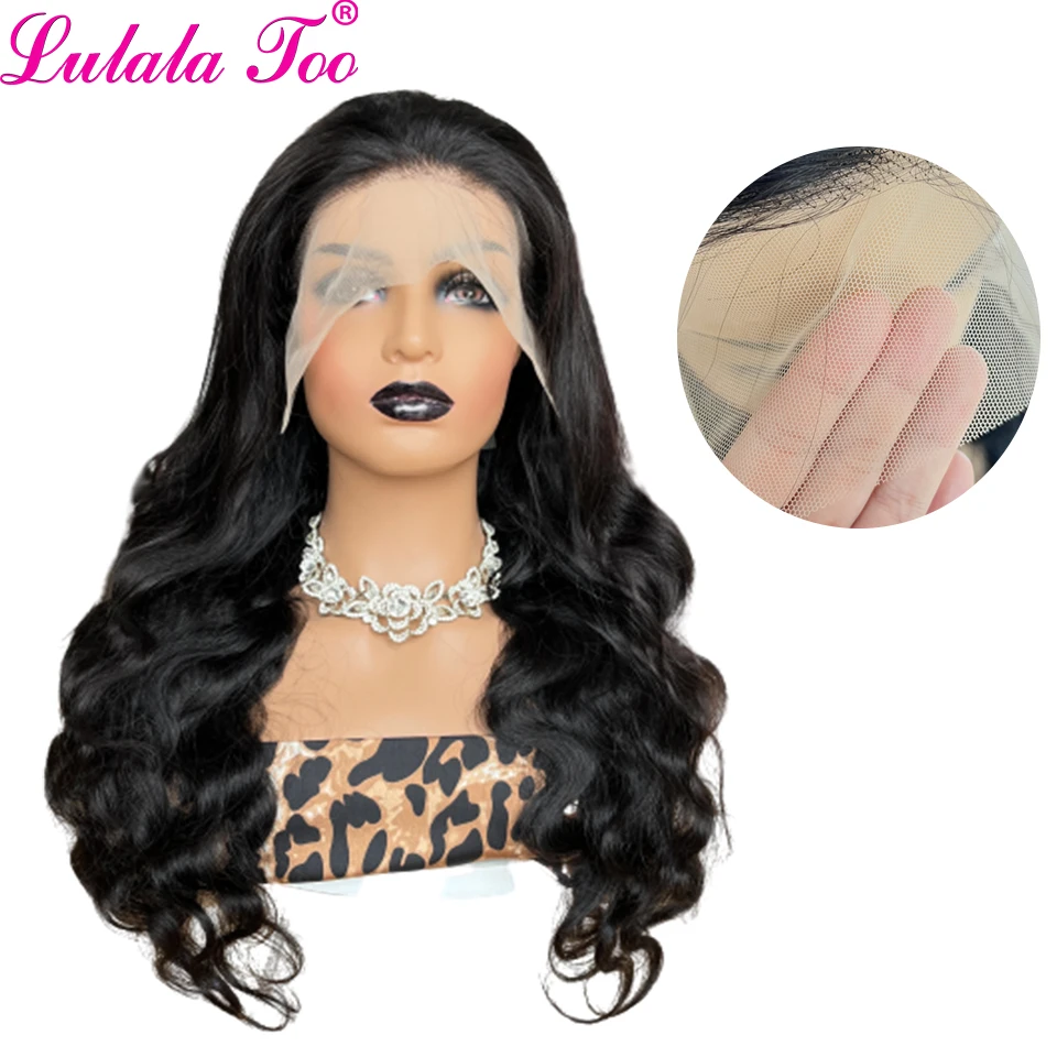 4x4 Lace Closure Wig Body Wave Human Hair Wigs Brazilian 13x4 Lace Front Wigs PrePlucked Remy Hair HD Transparent Lulalatoo