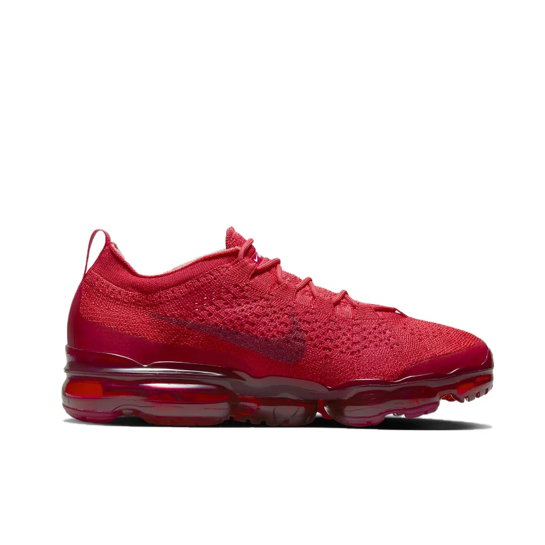 Nike Original VaporMax Air Flyknit Comfortable Breathable Low Top Training Running Shoes Men's and Women's Premium Red
