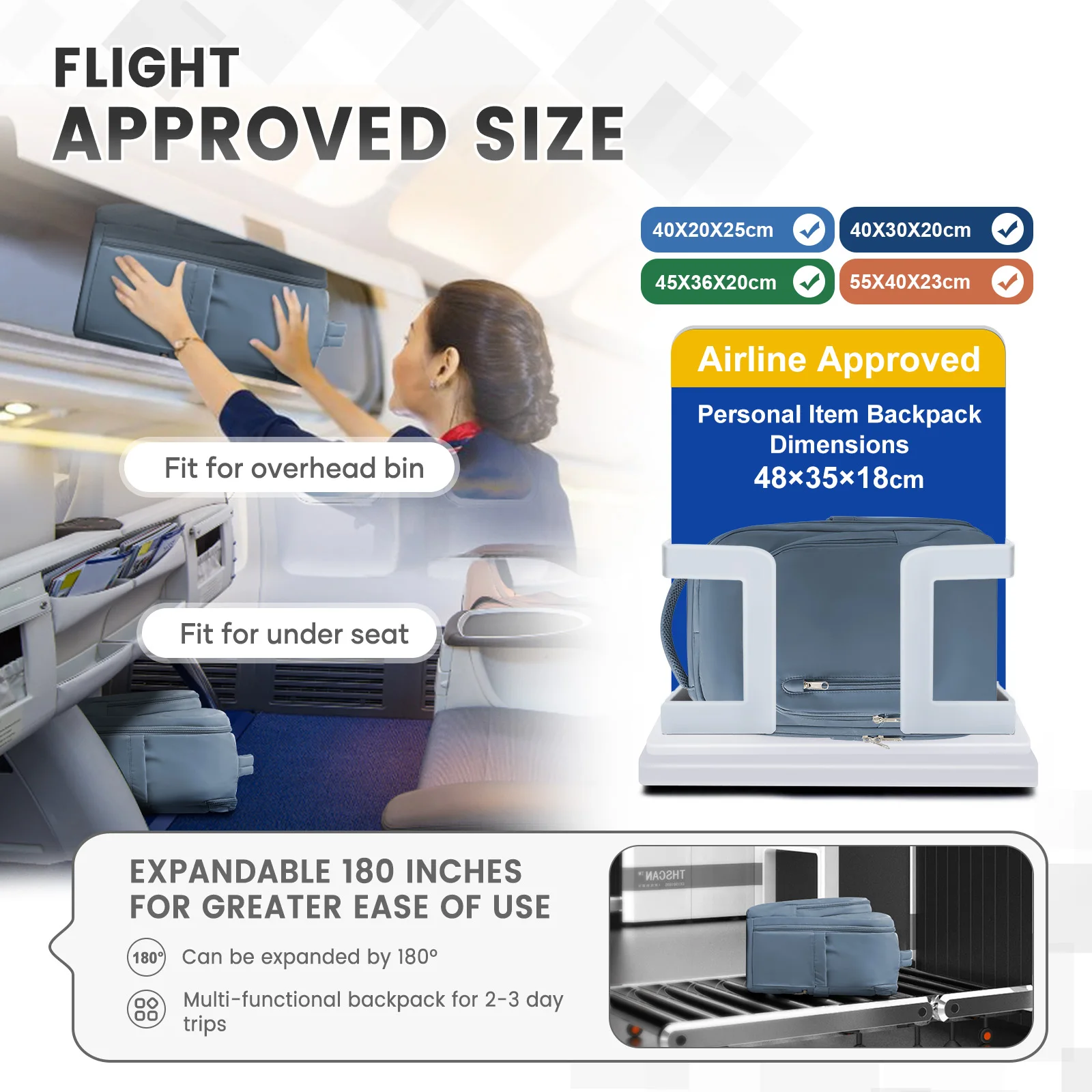 Vacuum Backpack Travel with Pump Hiking Backpack for Outdoor Adventures Flight Approved Daypack Ryanair 40x25x20 Travel Backpack