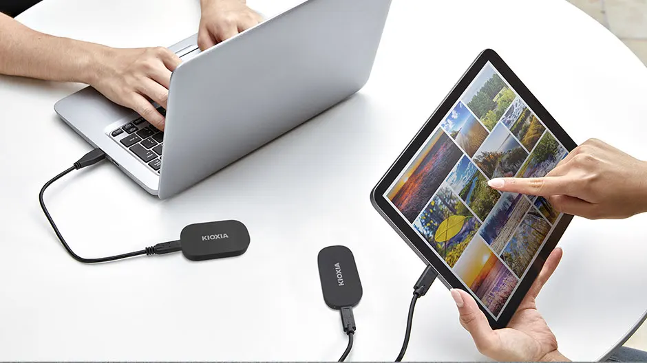 KIOXIA EXCERIA PLUS G2 External SSD 2TB 1TB 500GB Portable Solid State Hard Disk USB 3.2 Gen2 PSSD Portable Storage