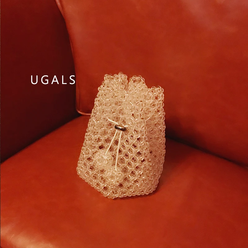 Customized Beaded Bag Women's Fashion Retro Colorful Design Handbag Celebrity Hand-woven Banquet Party Bags сумка из бусин 2023