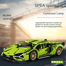 

Racing car technology mechanical assembly building block toy remote control model