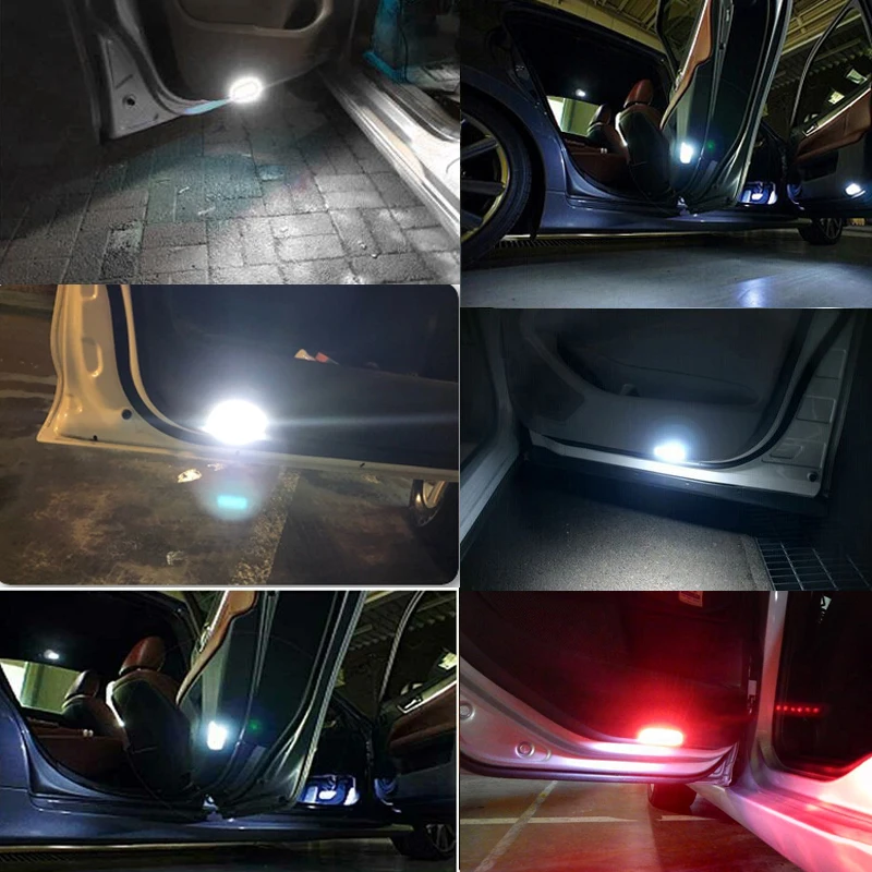 2x LED Door Courtesy Lights For Toyota Camry, Avalon, Sequoia (2008-2022) - Cold White 6000K, IP67 Waterproof