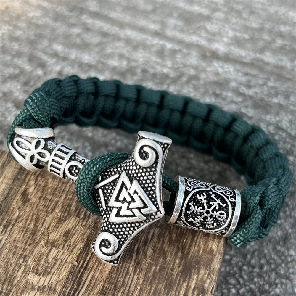 Bracelet Viking Marteau Mjolnir - en Paracorde - Homme Femme