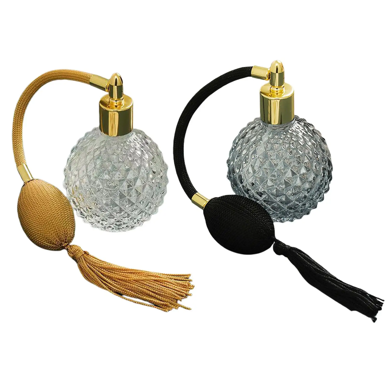 빈티지 크리스탈 리필 향수 무화기, 긴 유리병, 100ml