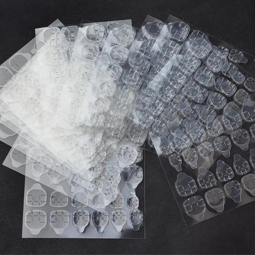 Transparent Double-side Adhesive Nail Glue Sticker Jelly Gel Tape DIY Fake Nail Acrylic Manicure Makeup Tool