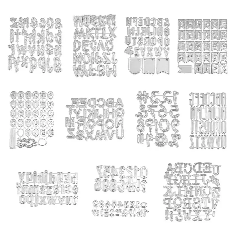 DIY 26 English Alphabet Letter Cutting Dies Stencils Scrapbooking Card 