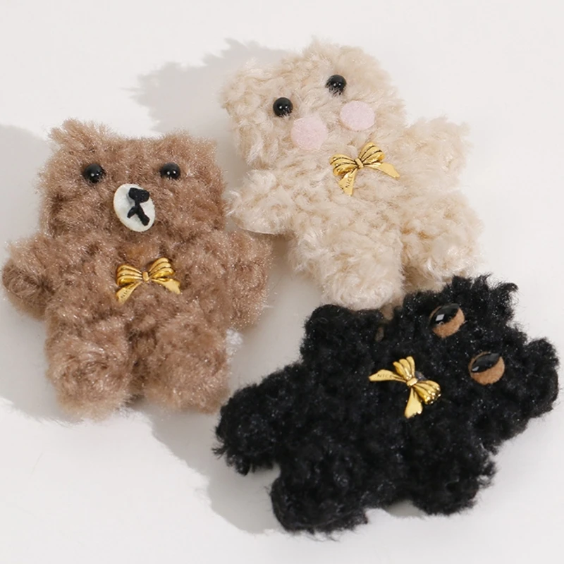 

Милая мультяшная кукла-медведь для детской одежды своими руками, украшение для сумки с мультяшным медведем, универсальная сам» и