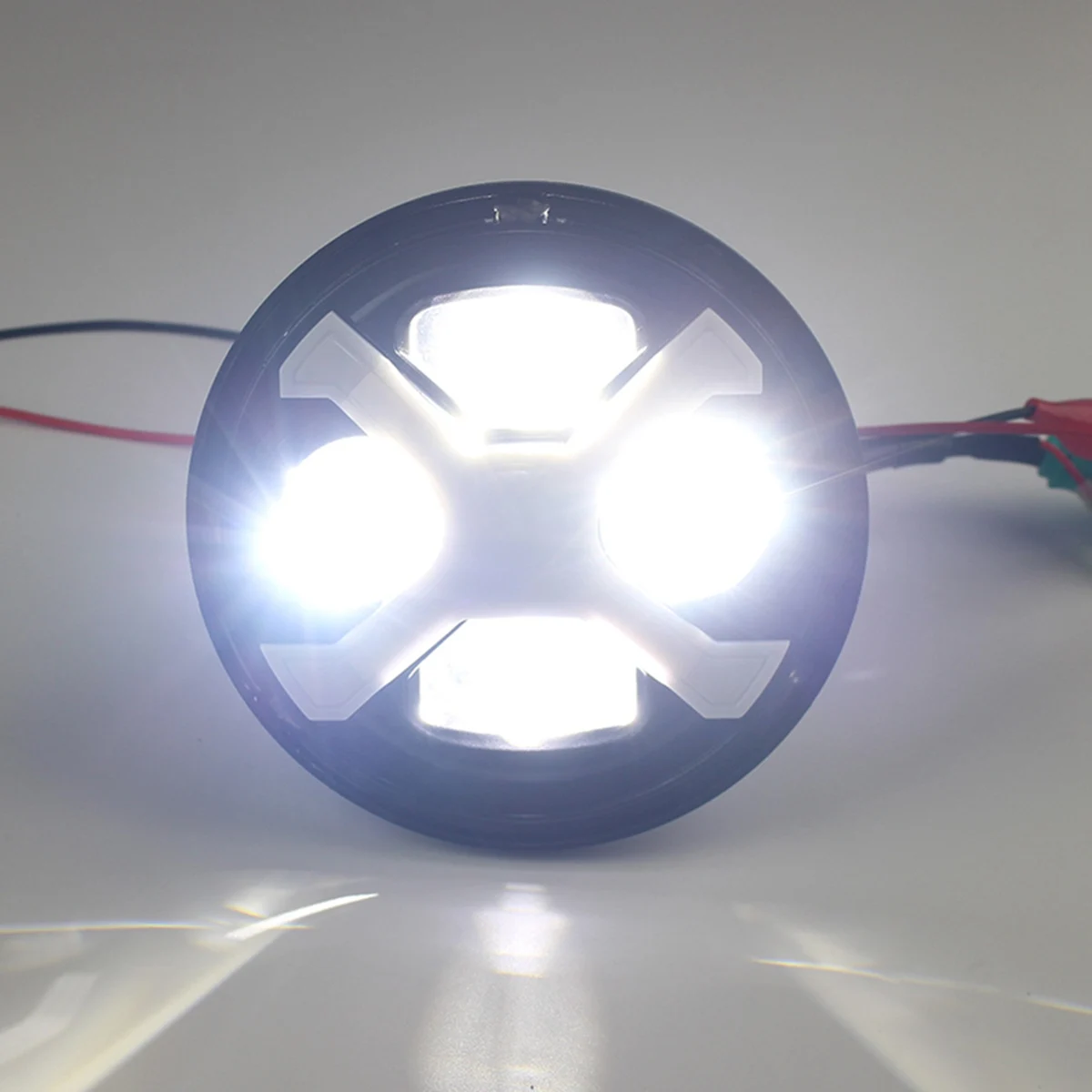 Motorcycle 5.75 Inch Round Led Headlight 40W Sportster Iron 883 Street Rod Street Bob Softail