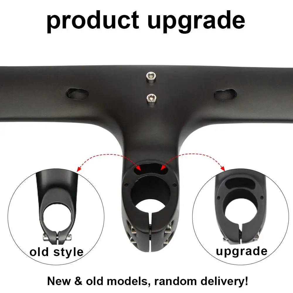 Integrated handlebar Carbon Road Handlebar No Cycling Bicycle Handlebars 1-1/8 Racing Bike Dorp Bars Matte Bike Accessories