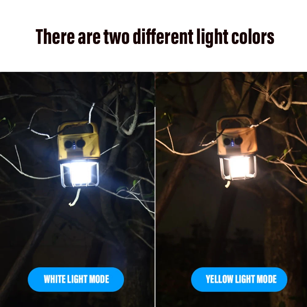 Rechargeable LED Camping Light Super Bright Portable Light Flashlight Waterproof Lantern Support Long Distance Lighting