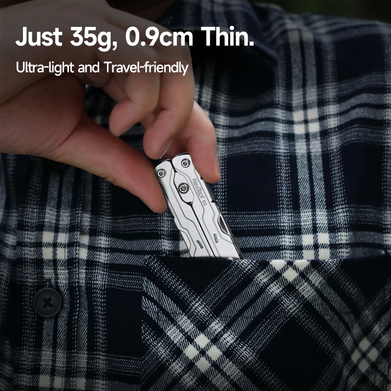 NexTool 8 In 1 Micro Multitools S0 Mini Sailor Scissors Mini Pocket Multitool EDC Folding Hand Tools Camping Survival