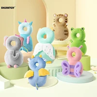 Baby Walkers Head Protection Cushion Animals Plush Pad Adjustable Straps Baby Protective Pad Showering Gift for Toddler Baby 1