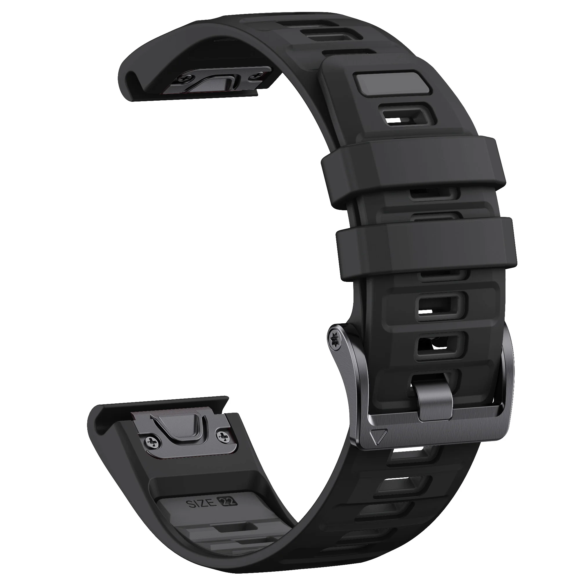 Two-Tone Silicone Strap - QuickFit 26mm/22mm Watch Band Accessories