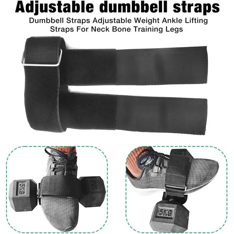 Correas Ajustables Para Tobillos Con Mancuernas (2 Unidades) - Para Entrenamiento De Fuerza, Gimnasio, Levantamiento De Pesas