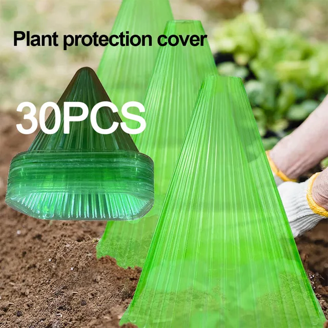 10-30 Db Kerti Növények Magok Csírázási Fagyvédelem Lefedi Az Időjárásálló Kalapokat, Újrahasznosítható Növényi Kalapok Védelme A Csigák Ellen - Image 3