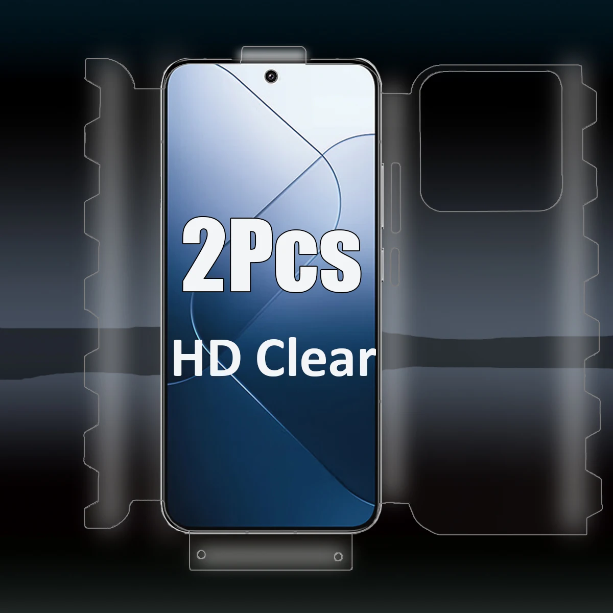 2 قطعة 360 ° كامل الجسم غطاء حامي الشاشة ل Xiaomi...