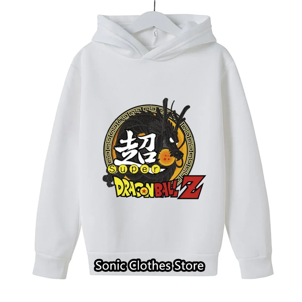 2024 Mode Dragon Ball Z Hoodie Voor Kinderen Jongens Sweatshirt Lente Herfst Jassen Goku Veget Pullover Hoodies Kinderkleding