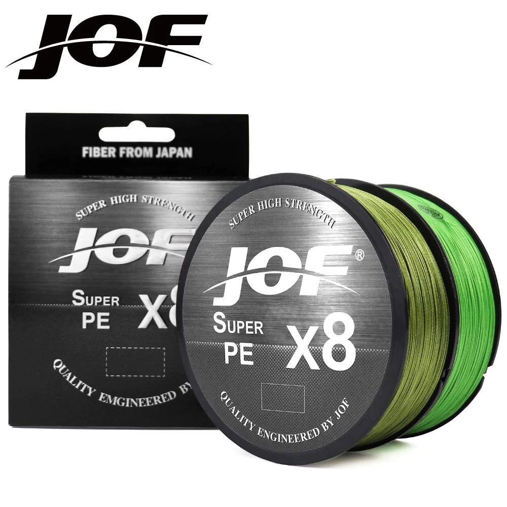 

JOF X8 Braided PE Lines at 500m Fishing Line 7 Color Super Powered Braided Line PE Fishing Line