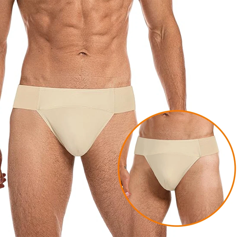 Men's Thong Dance belt for Men Ballet Gymnastics Practice Wide Elastic Waistband and Double Layered Lining Ballet Underwear dance belt