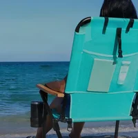Premium Backpack Beach Chair for Adults - Beach Chair With Backpack Straps - Foldable and Reclining Beach Chair Camping Folding 2