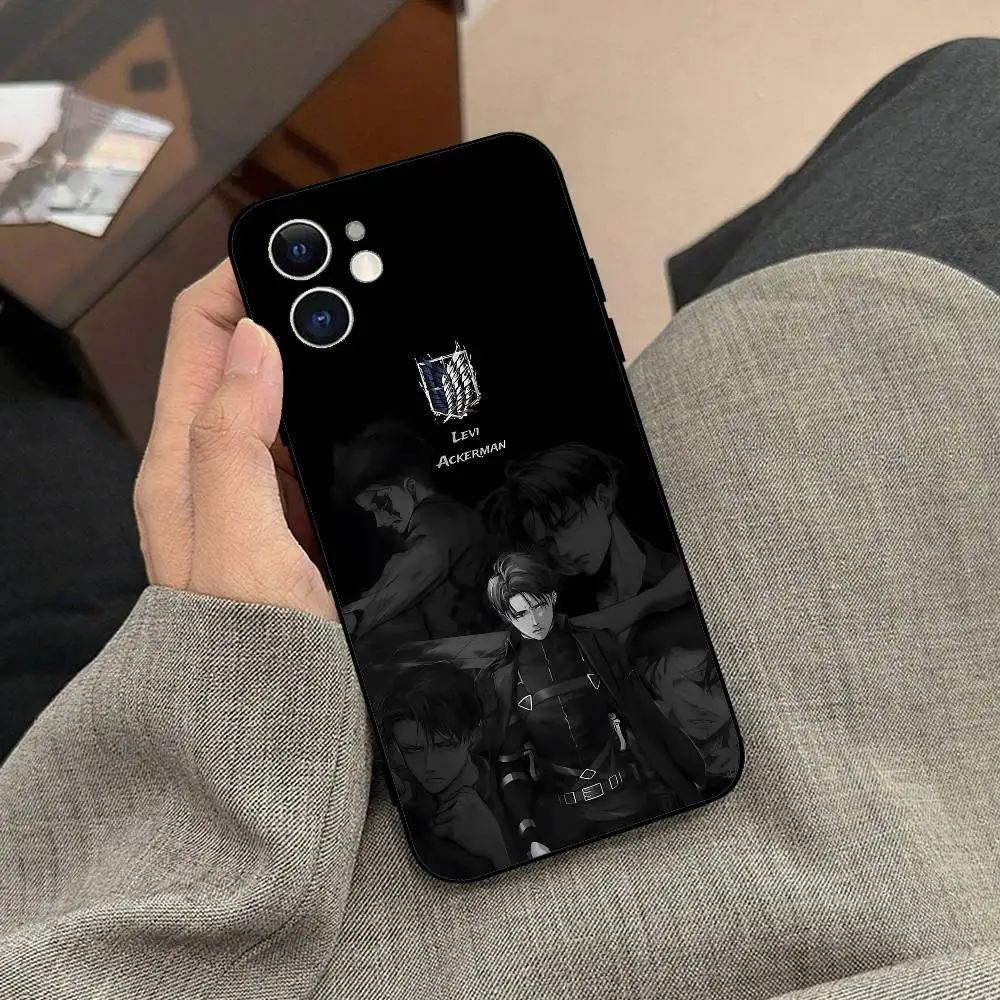Levi Ackerman Attack On Titan Black Phone Case