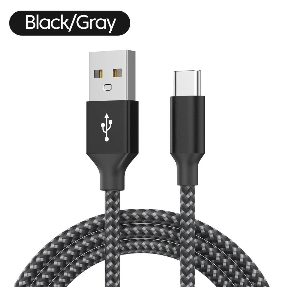 Dual-Color Braided Data Cable 2A Fast Charging USB C To Type C Cable for iphone 15 16 17 Samsung USB Type C Cable