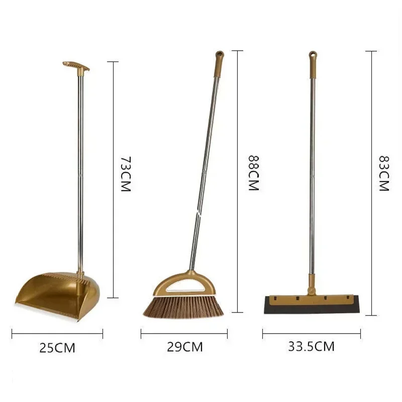 Sweeper Wiper for Floors Home Accessories Sweeping Dust Brush Multifunction Magic Broom and Plastic Dustpan Set Cleaning Tools - 6