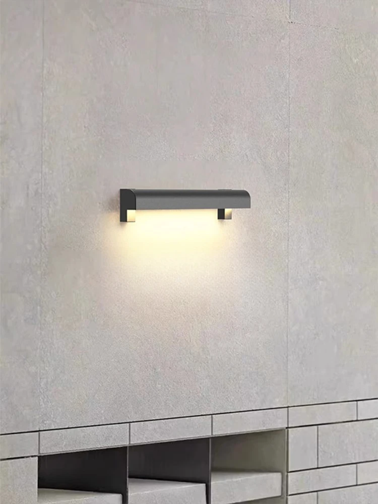 Outdoor waterproof door plate wall lamp, villa door, courtyard wall washer, modern light luxury luminous lamp