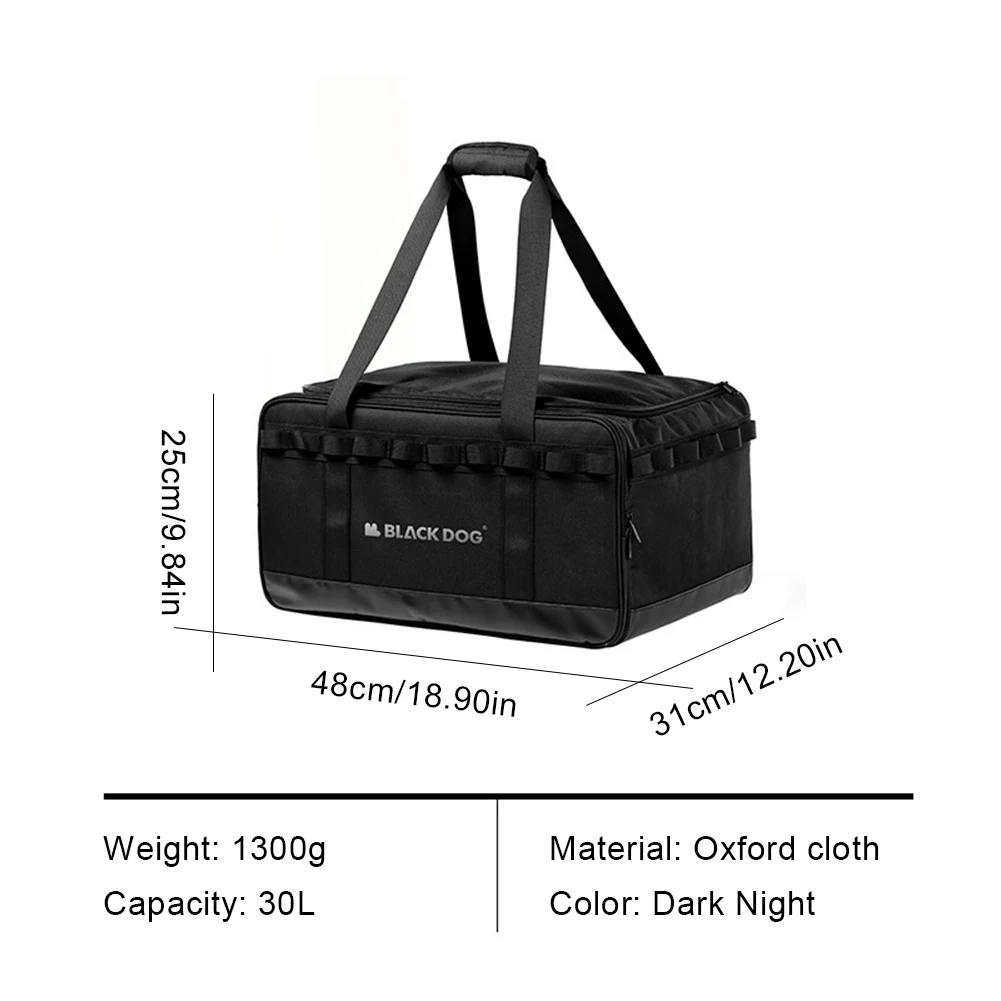 Blackdog Camping Storage Bag 30L/15L Sorting Sundries Portable Large Capacity Outdoor Storage Bag Toolkit 600D/300D Oxford Cloth