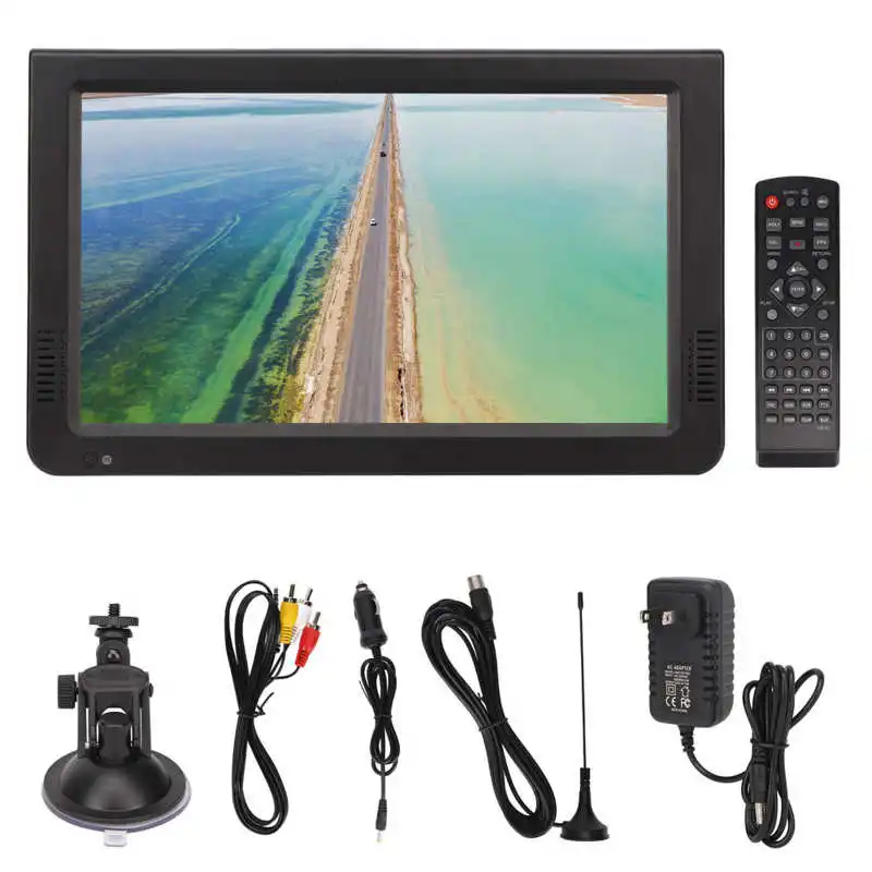 Leadstar 10 Inch Portable Digital TV HD 1080P 1800mah Mini Digital Television with Car Charger US Plug