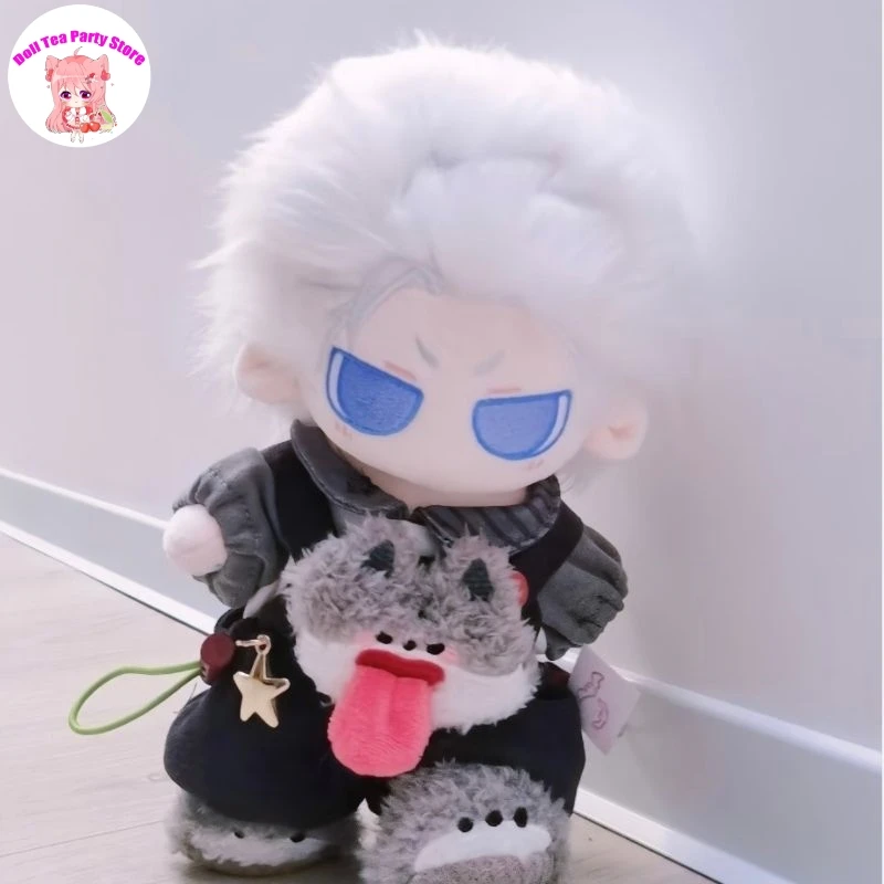 20cm 베르길 어트리뷰트 애니메이션 캐릭터 봉제 인형 바디 드레스업 옷 면 플러시 인형 귀여운 피규어 마스코트 크리스마스 선물